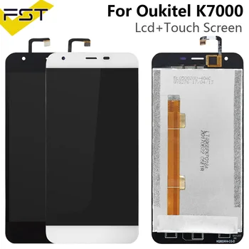 Black/White 100% Tested For Oukitel K7000 LCD Display and Touch Screen Disgitizer Assembly Screen Glass Panel+Free Tools