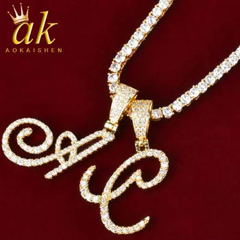 Cursive script Letters Necklace Tennis Chain For Women Gold Color Bling Zirconia Hip Hop Rock Street Jewelry
Cursive script Letters Necklace Tennis Chain For Women Gold Color Bling Zirconia Hip Hop Rock Street Jewelry