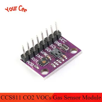HDC1080 CCS811 Carbon Monoxide CO2 VOCs Air Quality Numerical Gas Temperature Humidity Sensor Module Electronic DIY For Arduino
HDC1080 CCS811 Carbon Monoxide CO2 VOCs Air Quality Numerical Gas Temperature Humidity Sensor Module Electronic DIY For Arduino
