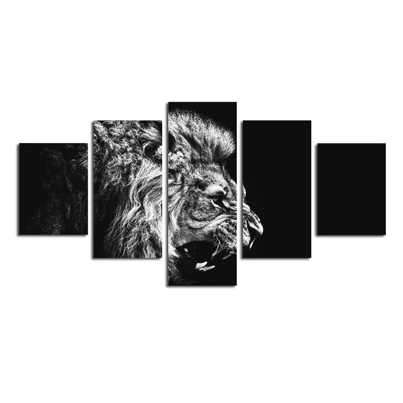 5-frame Asymmetric Lion Black And White with Pattern Background Computer Airbrush Painting AliExpress Amazon Wish Decorative Pai
5-frame Asymmetric Lion Black And White with Pattern Background Computer Airbrush Painting AliExpress Amazon Wish Decorative Pai