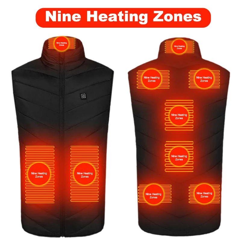 USB Electric Heateing Jacket 2/8/9 Areas Mens Clothes Women's Warm Vest Thermal Tactical Vest Winter Heated Jacket Outdoor Coat
USB Electric Heateing Jacket 2/8/9 Areas Mens Clothes Women's Warm Vest Thermal Tactical Vest Winter Heated Jacket Outdoor Coat