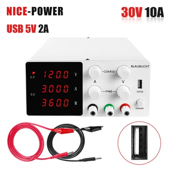 Nice-Power Newest Digital Switching DC Power Supply 30V 10A Voltage Regulators Lab Repair Tool Adjustable Power Supplies Source
Nice-Power Newest Digital Switching DC Power Supply 30V 10A Voltage Regulators Lab Repair Tool Adjustable Power Supplies Source