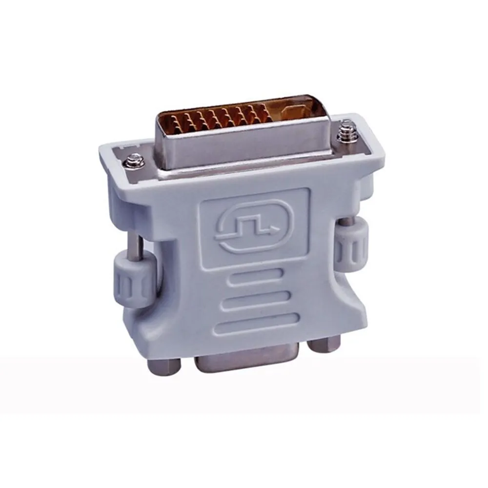 DVI-I to VGA Adapter DVI-I 24+5 Male to VGA 15 Pin Female Converter Connecter for HDTV PC Projector Monitor Display