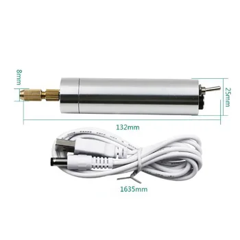 DC5V DIY Mini Engraving Pen Electric Drill Polishing Grinding Hand Tool Portable Silver Frosted Aluminum Alloy Casing
DC5V DIY Mini Engraving Pen Electric Drill Polishing Grinding Hand Tool Portable Silver Frosted Aluminum Alloy Casing