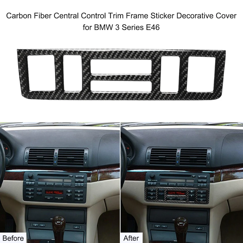 Interior Instrument Dashboard Central Control Trim Frame Sticker Decorative Cover for BMW 3 Series E46 (1998-2005) Carbon Fiber
Interior Instrument Dashboard Central Control Trim Frame Sticker Decorative Cover for BMW 3 Series E46 (1998-2005) Carbon Fiber