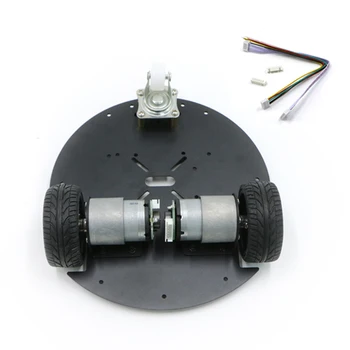 Standard Version of two-wheel Differential Car Chassis Round Smart Car Chassis Base with Encoder motor
Standard Version of two-wheel Differential Car Chassis Round Smart Car Chassis Base with Encoder motor