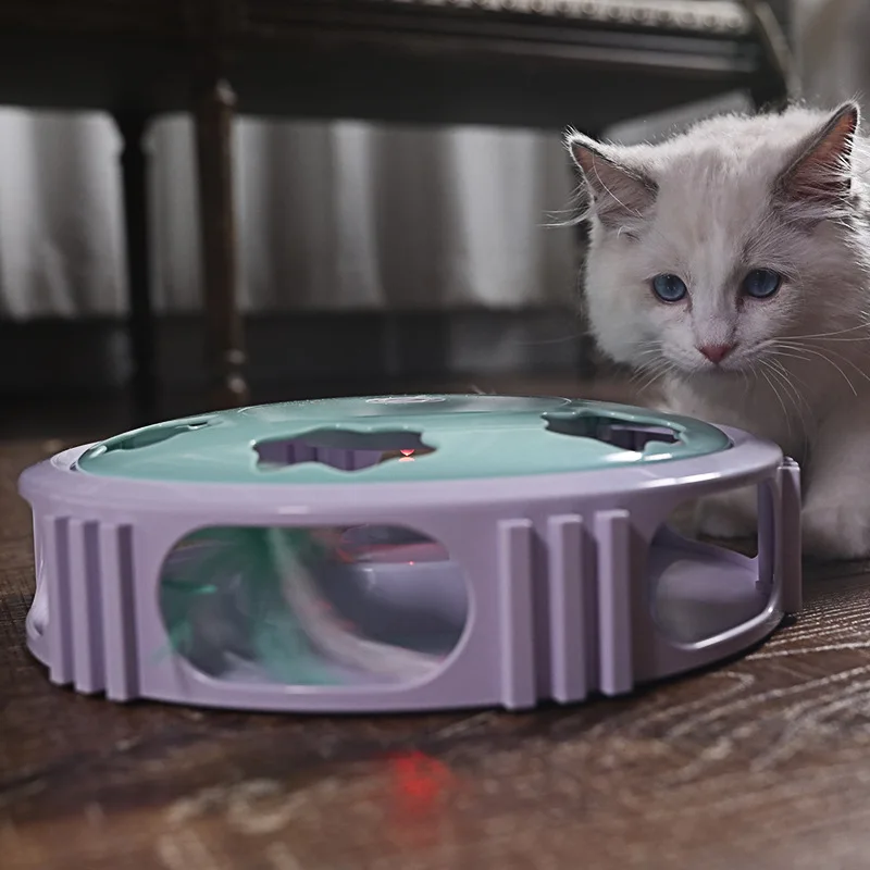 New Pet Cat Electric Toy Automatic Rotating Luminous Turntable Toy Rotating Maze with Feathers Toy for Cats Free Shipping
New Pet Cat Electric Toy Automatic Rotating Luminous Turntable Toy Rotating Maze with Feathers Toy for Cats Free Shipping
