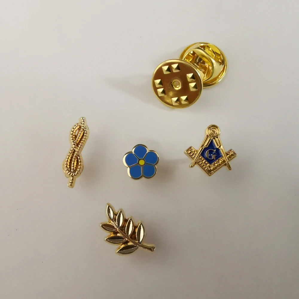 De Plata Con Cuadrado Azul clip pa corbata /& Masons Orden Masónica Group Logo símbolo Nuevo