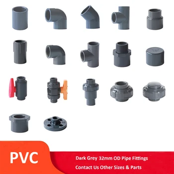 Dark Grey PVC 32mm ID Pressure Pipe Fittings Metric Solvent Weld Industrial Pressure Grade Aquarium Pond Pool Garden DIY
Dark Grey PVC 32mm ID Pressure Pipe Fittings Metric Solvent Weld Industrial Pressure Grade Aquarium Pond Pool Garden DIY