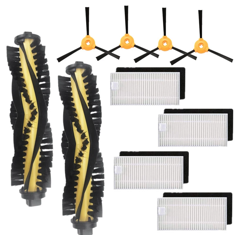 Accessory Kit Compatible for Ecovacs Deebot N79S Deebot N79 Robotic Vacuum 10Pcs (2 Main Brush +4 Filters + 4 Side Brushes)
Accessory Kit Compatible for Ecovacs Deebot N79S Deebot N79 Robotic Vacuum 10Pcs (2 Main Brush +4 Filters + 4 Side Brushes)