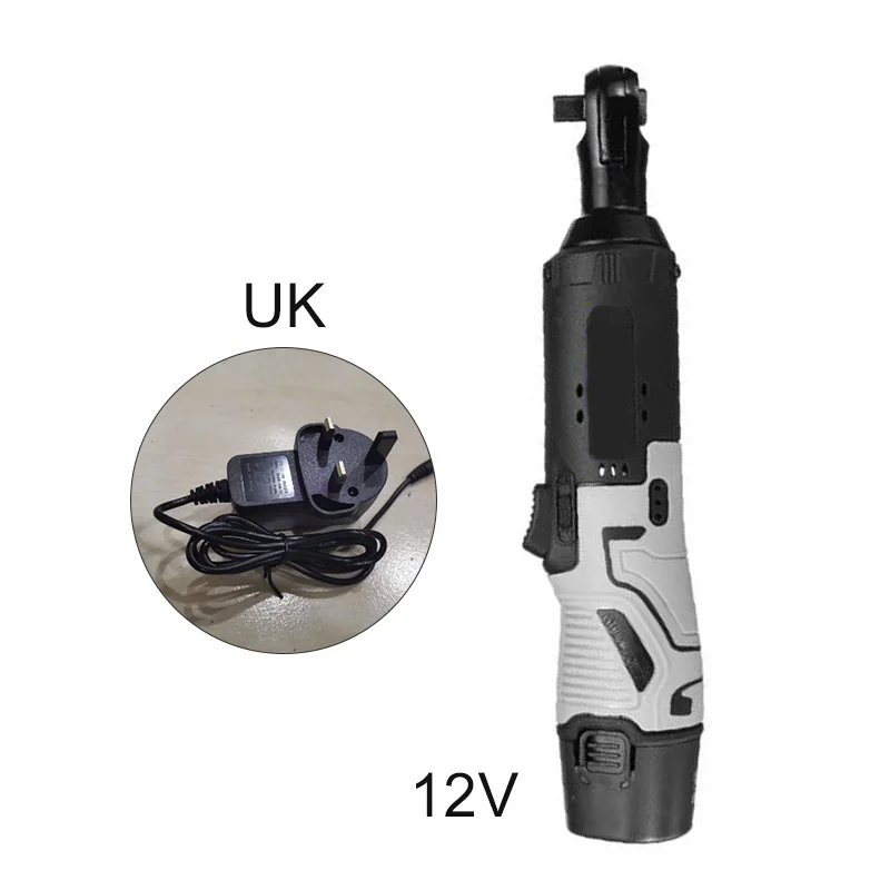 12V 3/8inch Rechargeable Wireless Electric Ratchet Wrench w/ Charger & Battery 110-240V US/UK/EU/AU 0-300r / min
12V 3/8inch Rechargeable Wireless Electric Ratchet Wrench w/ Charger & Battery 110-240V US/UK/EU/AU 0-300r / min