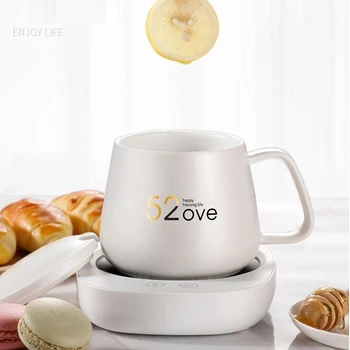 55 Celsius Heating Thermostat Cup Multifunction Magnetic Stirring Cup Hot Tea Makers Hot Water Cup Heating Coaster Mat 220V
55 Celsius Heating Thermostat Cup Multifunction Magnetic Stirring Cup Hot Tea Makers Hot Water Cup Heating Coaster Mat 220V