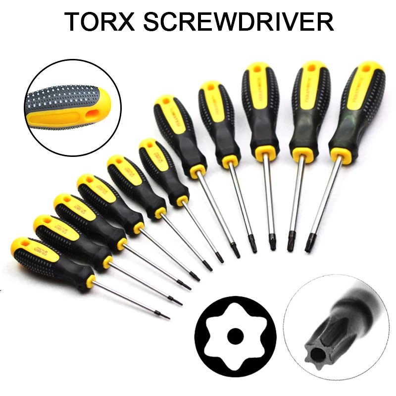 Chrome Vanadium Steel Torx Screwdriver Set with Hole, T5-T30Screw Magnetic Phone Set, Repair Hand Tool
Chrome Vanadium Steel Torx Screwdriver Set with Hole, T5-T30Screw Magnetic Phone Set, Repair Hand Tool