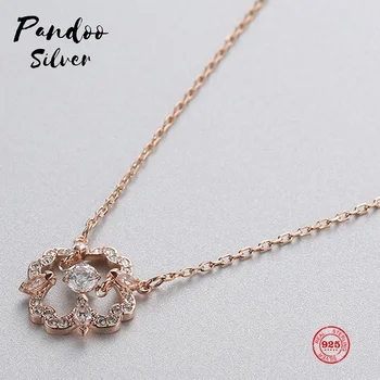 PANDOO Fashion Charm 925 Sterling Silver Original 1:1 Copy, Jump Crystal Flower Flower Necklace Female Luxury Jewelry Gifts
PANDOO Fashion Charm 925 Sterling Silver Original 1:1 Copy, Jump Crystal Flower Flower Necklace Female Luxury Jewelry Gifts