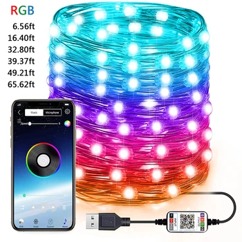 LEADLY USB LED String Light Bluetooth App RGB String Lights Lamp Waterproof Outdoor Fairy Light Christmas Tree Decoration String
LEADLY USB LED String Light Bluetooth App RGB String Lights Lamp Waterproof Outdoor Fairy Light Christmas Tree Decoration String
