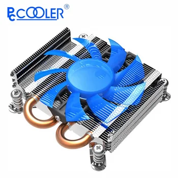 

Pccooler S85 Ultra-Thin Computer CPU Cooling Radiator 80mm 4pin Mute RGB Fan PWM 2 heatpipe heatsink Intel 775/115x for PC Cases