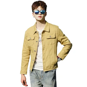 new 2019 pure color denim jacket trend of cultivate one's morality young handsome leisure long-sleeved jacket
new 2019 pure color denim jacket trend of cultivate one's morality young handsome leisure long-sleeved jacket