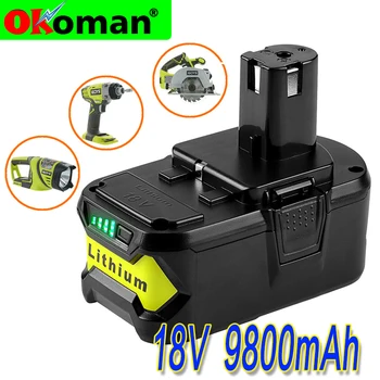 High Capacity New 18V 9800mAh Li-Ion For Ryobi Hot P108 RB18L40 Rechargeable Battery Pack Power Tool Battery Ryobi ONE+Hot sell
High Capacity New 18V 9800mAh Li-Ion For Ryobi Hot P108 RB18L40 Rechargeable Battery Pack Power Tool Battery Ryobi ONE+Hot sell