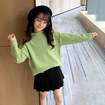Autumn Sweaters Pullovers Girl Winter Elasticity Soft Sweater Turtleneck Girls Basic Pullovers Casual Warm Fur Sweater Jumper
Autumn Sweaters Pullovers Girl Winter Elasticity Soft Sweater Turtleneck Girls Basic Pullovers Casual Warm Fur Sweater Jumper