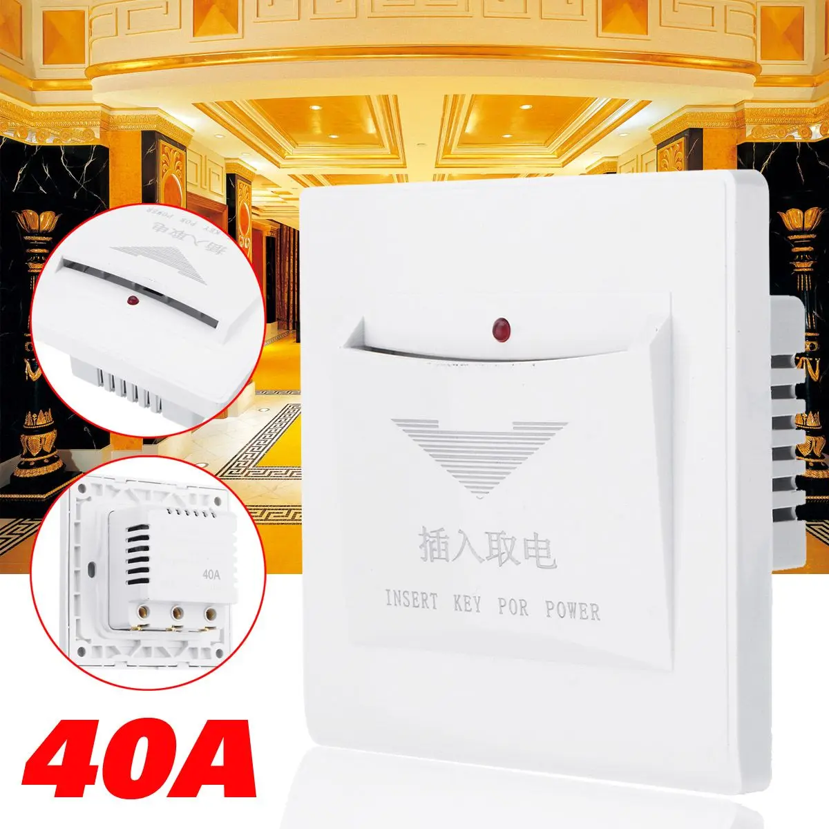 High-end Hotel Smart Card Insert Hotel Room Card Key Fashion/Intellingent Switch/Socket INSERT CARD Switch 40A 220V
High-end Hotel Smart Card Insert Hotel Room Card Key Fashion/Intellingent Switch/Socket INSERT CARD Switch 40A 220V