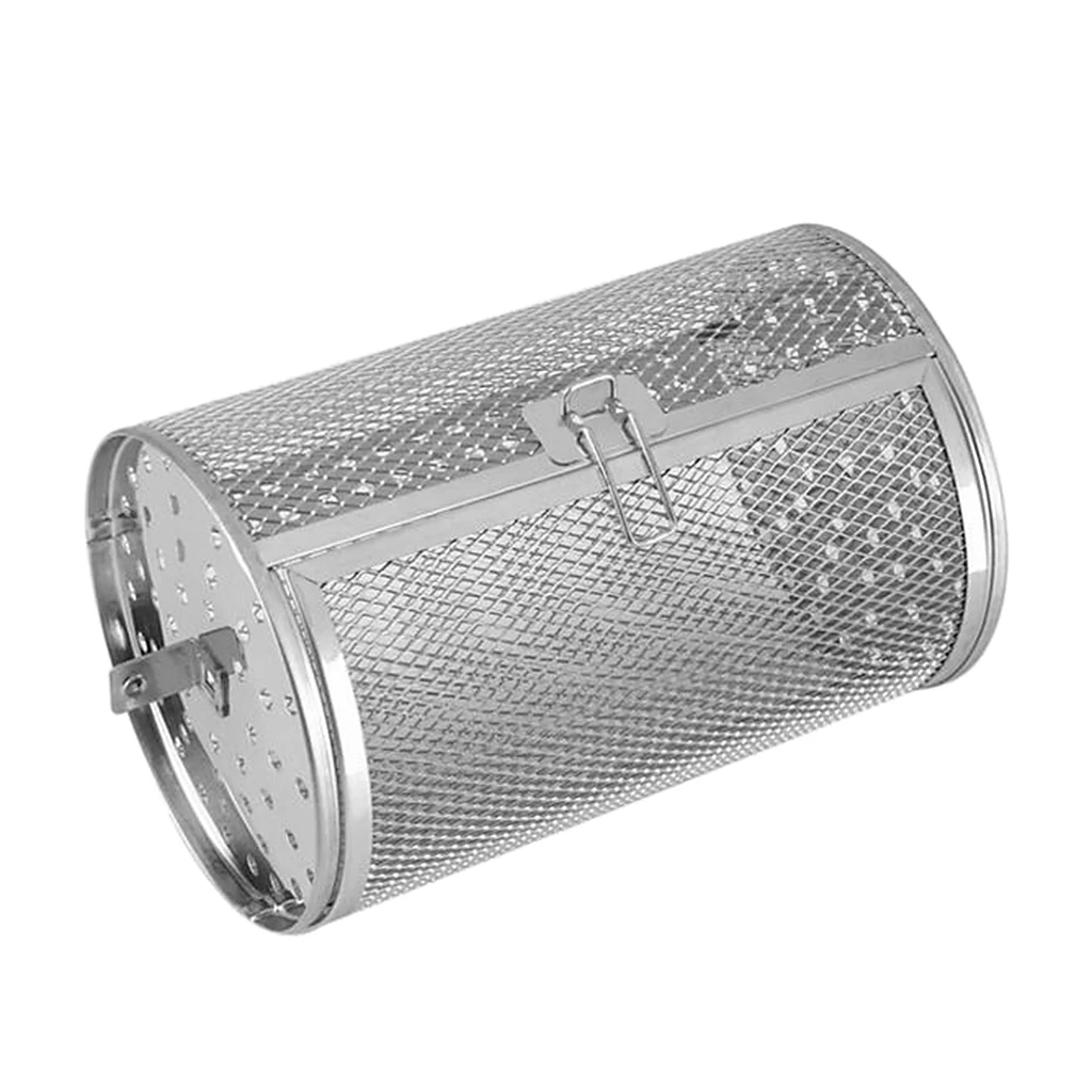 Stainless Steel Rotisserie Grill Roaster Drum Oven Basket Baking fit for Coffee Beans Peanut BBQ Stainless Steel Rotisserie Grill Roaster Drum Oven Basket Baking fit for Coffee Beans Peanut BBQ