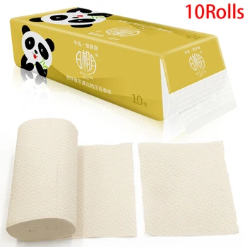 10 Rolls Strong Soft Primary Bamboo Pulp Skin-friendly Toilet Paper 3 Layers 130*110mm Interior Accessories Toilet Paper
10 Rolls Strong Soft Primary Bamboo Pulp Skin-friendly Toilet Paper 3 Layers 130*110mm Interior Accessories Toilet Paper