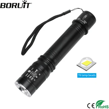 BORUiT T6 LED Powerful Scuba Diving Flashlight Single Mode Zoom IP68 Underwater 20M Torches 18650 Dive Lamp Submarine Lantern
BORUiT T6 LED Powerful Scuba Diving Flashlight Single Mode Zoom IP68 Underwater 20M Torches 18650 Dive Lamp Submarine Lantern
