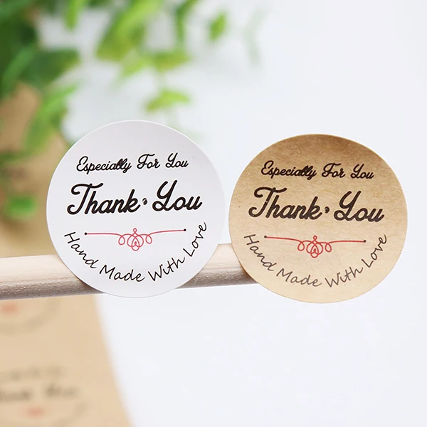 

100pcs/lot Dia 3cm Thank You Series Seal Stickers DIY Handmade Decoration Gift Sticker Bakery Party Supplies Stationery(ss-1794)