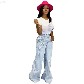 Korean Pants Casual Denim Pants Women Retro Solid Night Sexy Jeans Loose Wide Leg Pants Women Trousers Sashes High Waist Pants
Korean Pants Casual Denim Pants Women Retro Solid Night Sexy Jeans Loose Wide Leg Pants Women Trousers Sashes High Waist Pants