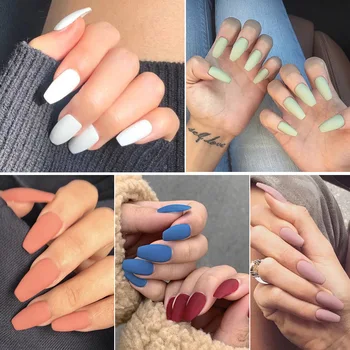Ballet Dull Polish Nail Tips 24 Sheet Fake Nails Patch INS liu xing kuan Trapezoid Dull Polish Nail
Ballet Dull Polish Nail Tips 24 Sheet Fake Nails Patch INS liu xing kuan Trapezoid Dull Polish Nail