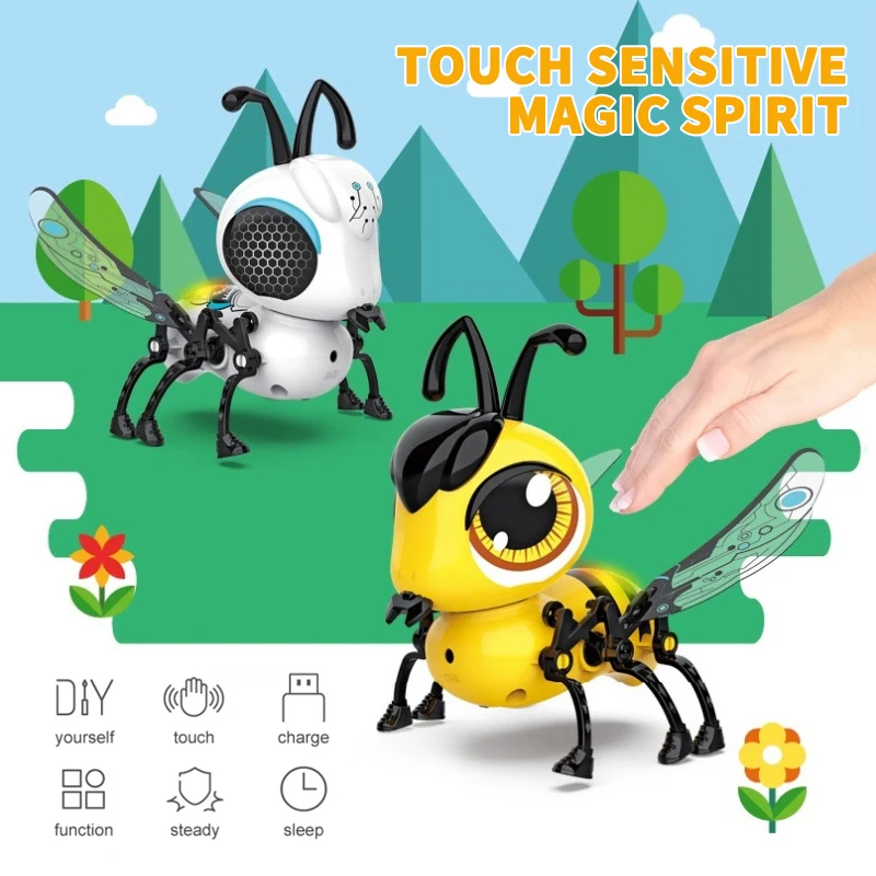 Mini Bee Drone Remote Control Toys RC Animal Aircraft Toy Touch Induction Charging With Sound And Light For Kid Birthday Gift
Mini Bee Drone Remote Control Toys RC Animal Aircraft Toy Touch Induction Charging With Sound And Light For Kid Birthday Gift
