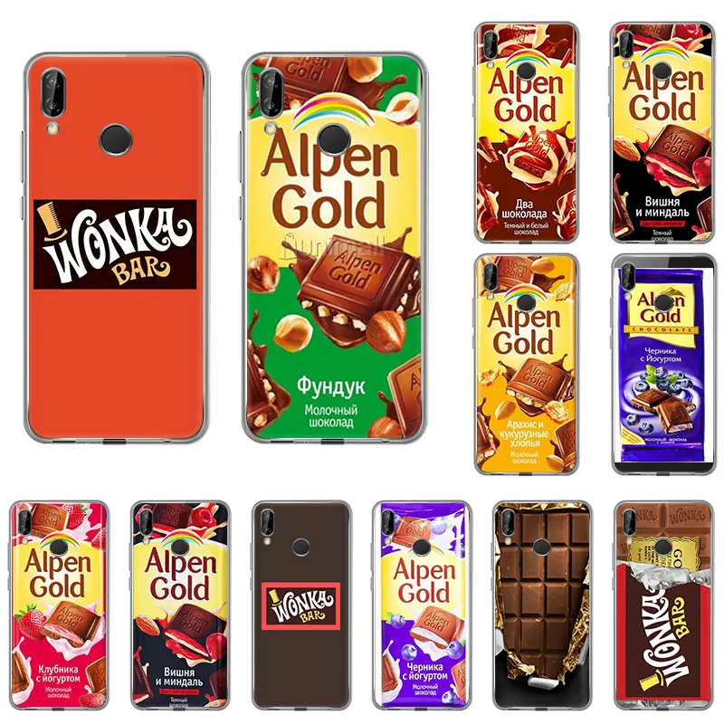 Силиконовый чехол для телефона Alenka bar wonka шоколадный Huawei honor 20Pro 9X V20 10 8S 8a 20i 8X 9Lite 7A