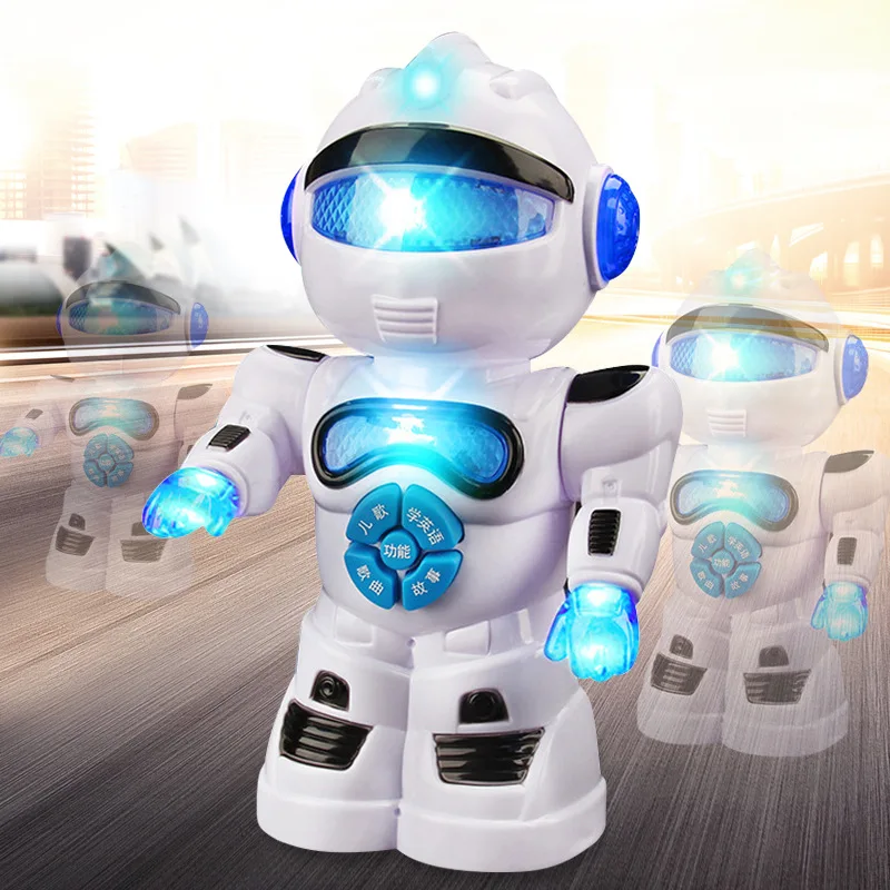 Micro Multi-functional Interactive Story Robot Models CHILDREN'S Toy Music Lights Universal Intelligent Robot
Micro Multi-functional Interactive Story Robot Models CHILDREN'S Toy Music Lights Universal Intelligent Robot