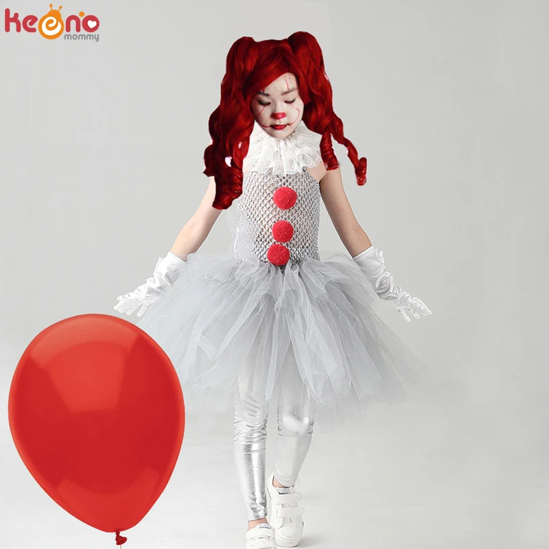 Girls Pennywise Costume Cosplay It Clown Halloween Child's Fancy Pennywise Tutu Dress Handmade Kids Carnival Party Tulle Dress
Girls Pennywise Costume Cosplay It Clown Halloween Child's Fancy Pennywise Tutu Dress Handmade Kids Carnival Party Tulle Dress