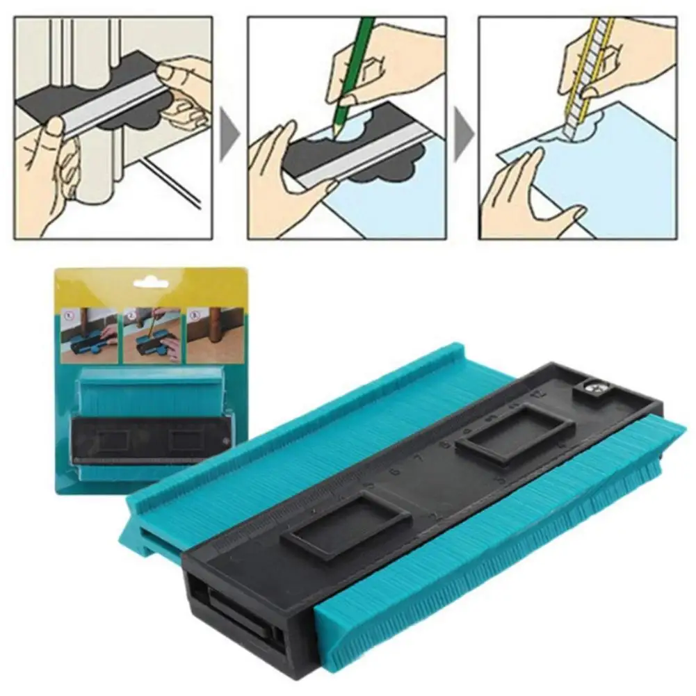 Plastic Gauge Contour Profile Copy Gauge Duplicator Instrument Wood Marking Tool Tile Laminate Universal Tool Radiant Ruler
Plastic Gauge Contour Profile Copy Gauge Duplicator Instrument Wood Marking Tool Tile Laminate Universal Tool Radiant Ruler
