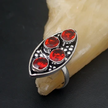 Amazing Vintage Charms Red Garnet Silver Color Band Ring For Jewelry Gifts Size 8 HD94
Amazing Vintage Charms Red Garnet Silver Color Band Ring For Jewelry Gifts Size 8 HD94