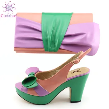 Latest Nigerian Style Shoes and Bag Set African Shoe and Bag Set Decorated with Rhinestone Summer High Heeled Shoes for Women
Latest Nigerian Style Shoes and Bag Set African Shoe and Bag Set Decorated with Rhinestone Summer High Heeled Shoes for Women