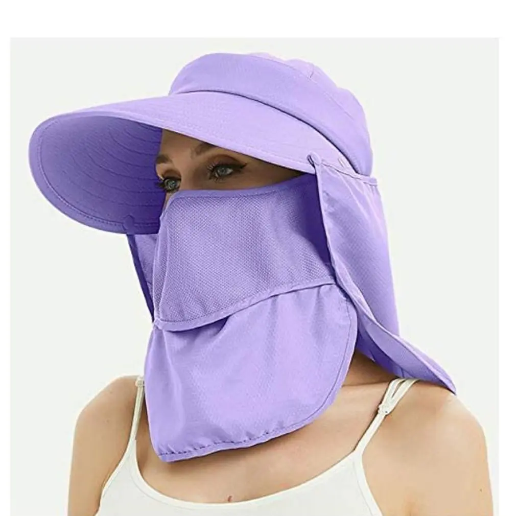 Шляпа от солнца с широкими полями для женщин многофункциональная Солнцезащитная