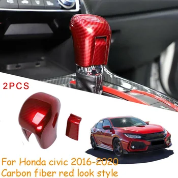 2pcs Carbon Fiber Style Gear Lever Shift Knob Cover Trim For Honda Civic 2016-20
2pcs Carbon Fiber Style Gear Lever Shift Knob Cover Trim For Honda Civic 2016-20