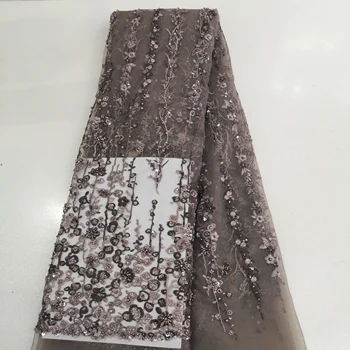 handmade beads sequins embroidery lace fabric brown color pretty design good for all style dress 2020 elegant lady fashion
handmade beads sequins embroidery lace fabric brown color pretty design good for all style dress 2020 elegant lady fashion