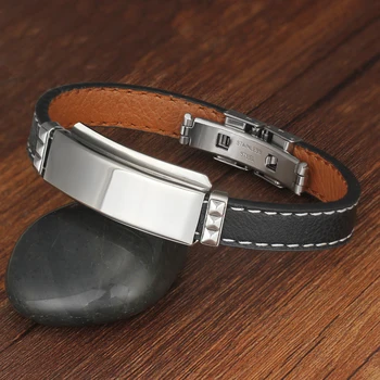 Personalized Engraved Name Leather Bracelets & Bangles
Personalized Engraved Name Leather Bracelets & Bangles