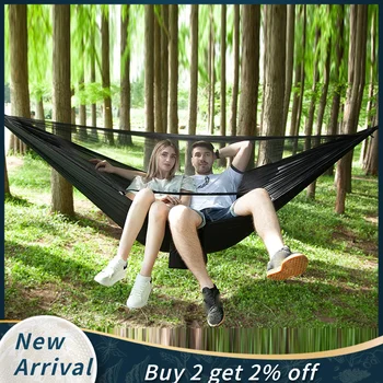 Double Camping Hammock Ultraligh Portable Outdoor Camping Mosquito Net Outdoor Furniture Sleeping Hanging Bed Swing Chair Гамак 
Double Camping Hammock Ultraligh Portable Outdoor Camping Mosquito Net Outdoor Furniture Sleeping Hanging Bed Swing Chair Гамак