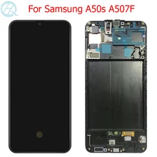 Ensemble écran tactile LCD avec châssis, 6.4 pouces, A507F/DS, pour Samsung Galaxy A50s SM-A507F A507FN/DS, Original=