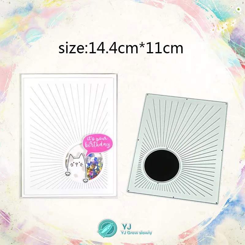 YJ Rectangular Round Hole Greeting Card Craft Metal Cutting Die Cutting Mold Box Clipping Craft Knife Mould Blade Punch Template
YJ Rectangular Round Hole Greeting Card Craft Metal Cutting Die Cutting Mold Box Clipping Craft Knife Mould Blade Punch Template