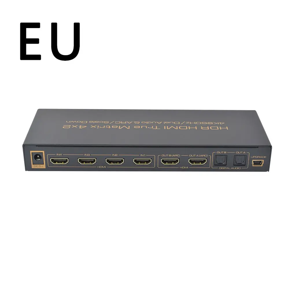 Jh-Hdmx0014M1 Version 2.0 4X2 Matrix 4K60Hz Hdmi 2.0 True Matrix 4X2 Suitable For Home Cinema Villa Shopping Mall
Jh-Hdmx0014M1 Version 2.0 4X2 Matrix 4K60Hz Hdmi 2.0 True Matrix 4X2 Suitable For Home Cinema Villa Shopping Mall
