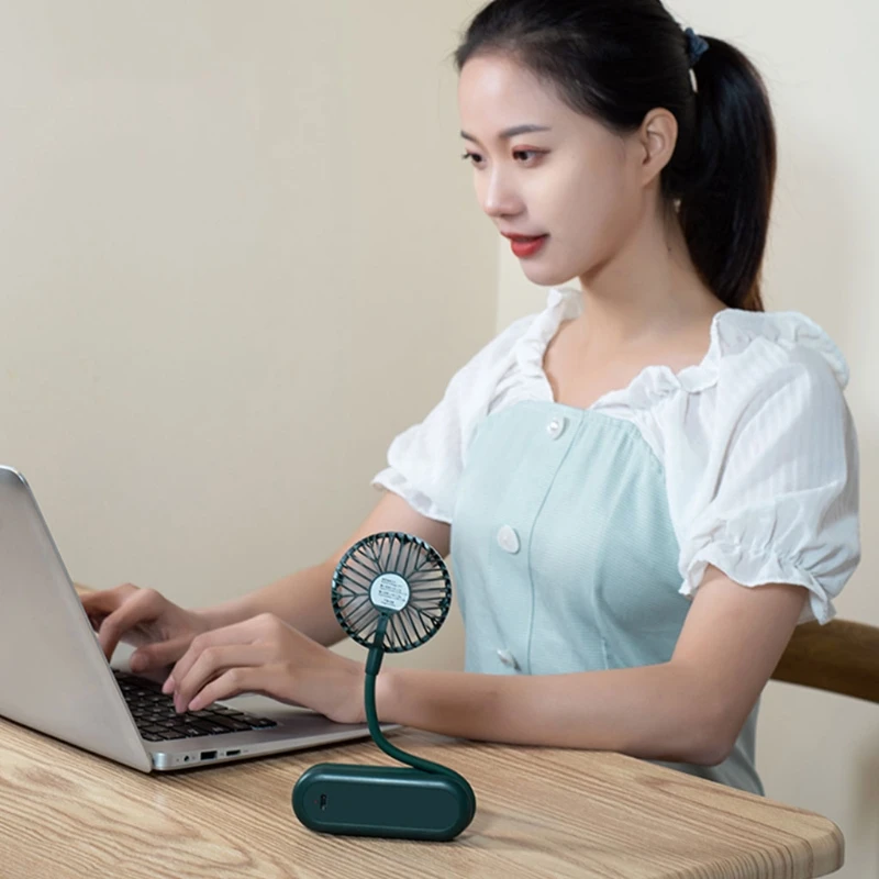 Portable Hanging Neck Fan USB Rechargeable 3 Speed Settings Air Cooler Flexible Table Fan for Travel Home Office Use
Portable Hanging Neck Fan USB Rechargeable 3 Speed Settings Air Cooler Flexible Table Fan for Travel Home Office Use