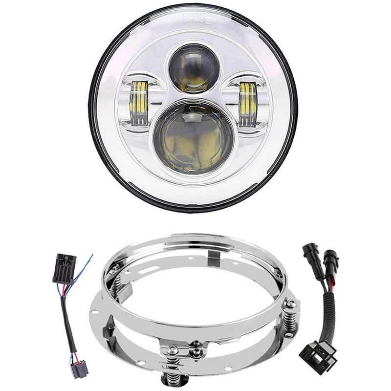 7 Inch LED Headlight with Mounting Bracket Motorcycle Headlamp Kit for Touring Street Glide Road King Ultra Classic Electra Glid
7 Inch LED Headlight with Mounting Bracket Motorcycle Headlamp Kit for Touring Street Glide Road King Ultra Classic Electra Glid
