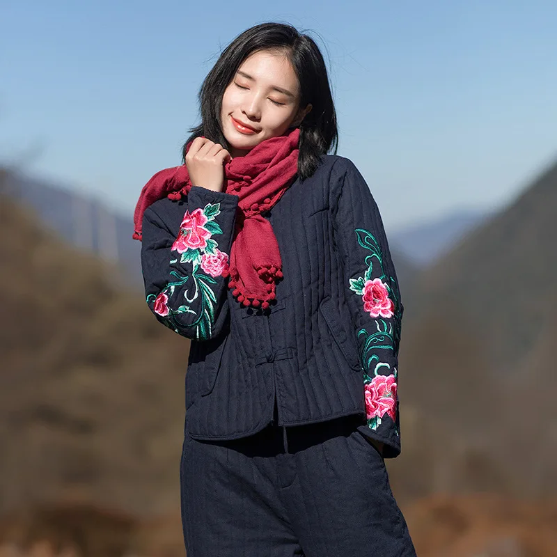 2019 Winter New Style WOMEN'S Dress Chinese-style Thick Cotton-padded Jacket Retro Frog Cotton-padded Clothes Short Cotton Coat 
2019 Winter New Style WOMEN'S Dress Chinese-style Thick Cotton-padded Jacket Retro Frog Cotton-padded Clothes Short Cotton Coat