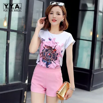 2020 New Womens Summer Colorful Floral Printed T-Shirt Conjunto Feminino Chiffon Skirts Female Casual Streetwear Two Piece Set
2020 New Womens Summer Colorful Floral Printed T-Shirt Conjunto Feminino Chiffon Skirts Female Casual Streetwear Two Piece Set