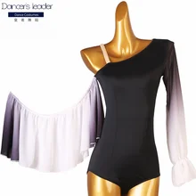 High-end Custom Latin Dance Top Off-shoulder Gradient Color Top Chacha Tango Adult Elegant Stage Professional Performance 
High-end Custom Latin Dance Top Off-shoulder Gradient Color Top Chacha Tango Adult Elegant Stage Professional Performance